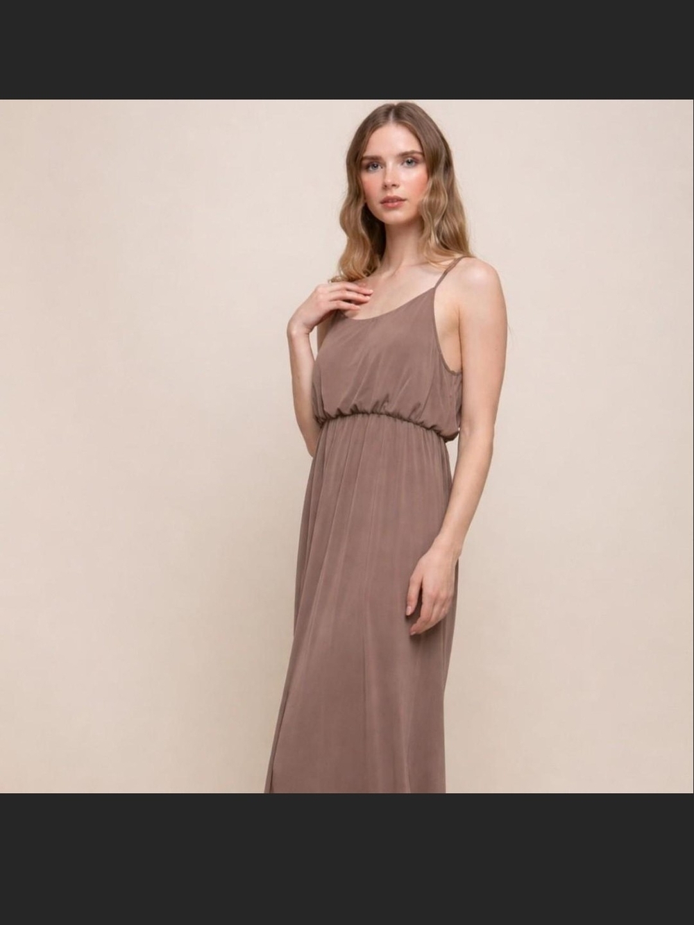 Olivia Rae Maxi Dress in Dusty Mauve